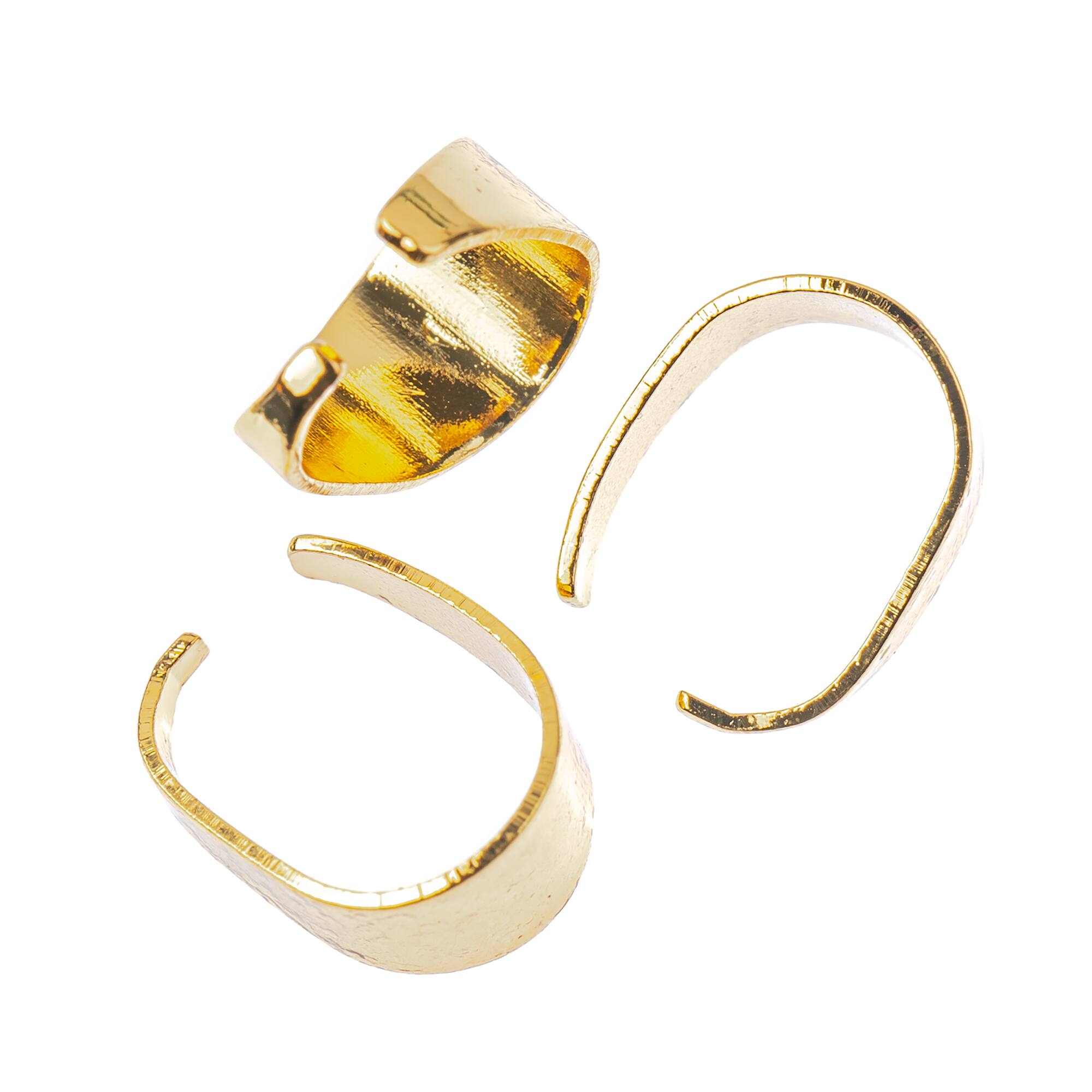 10mm 18K Gold-Plated Pinch Bails by Bead Landing™